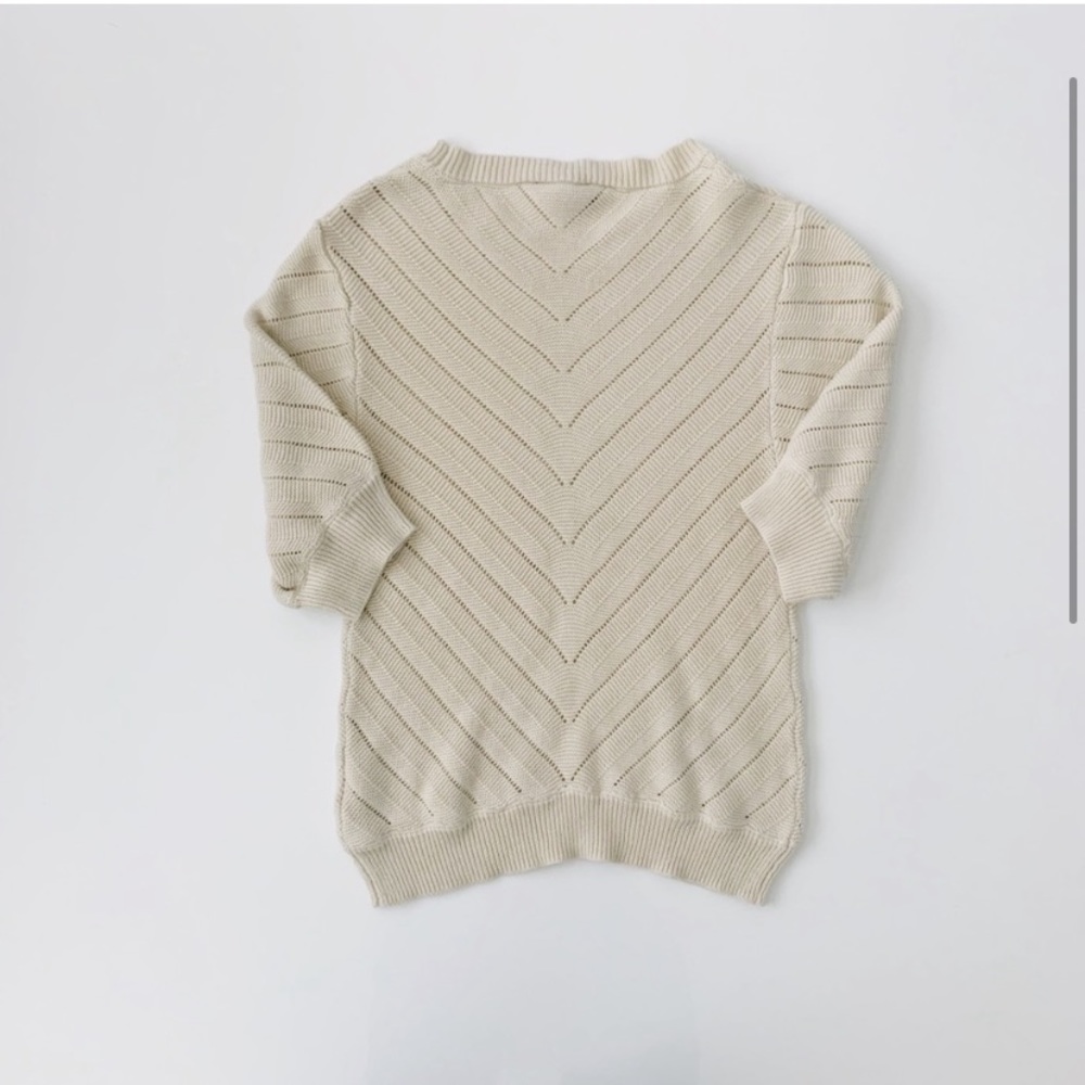 EUC Jessica Simpson Cream Crochet Top Size Small - Picture 3 of 3